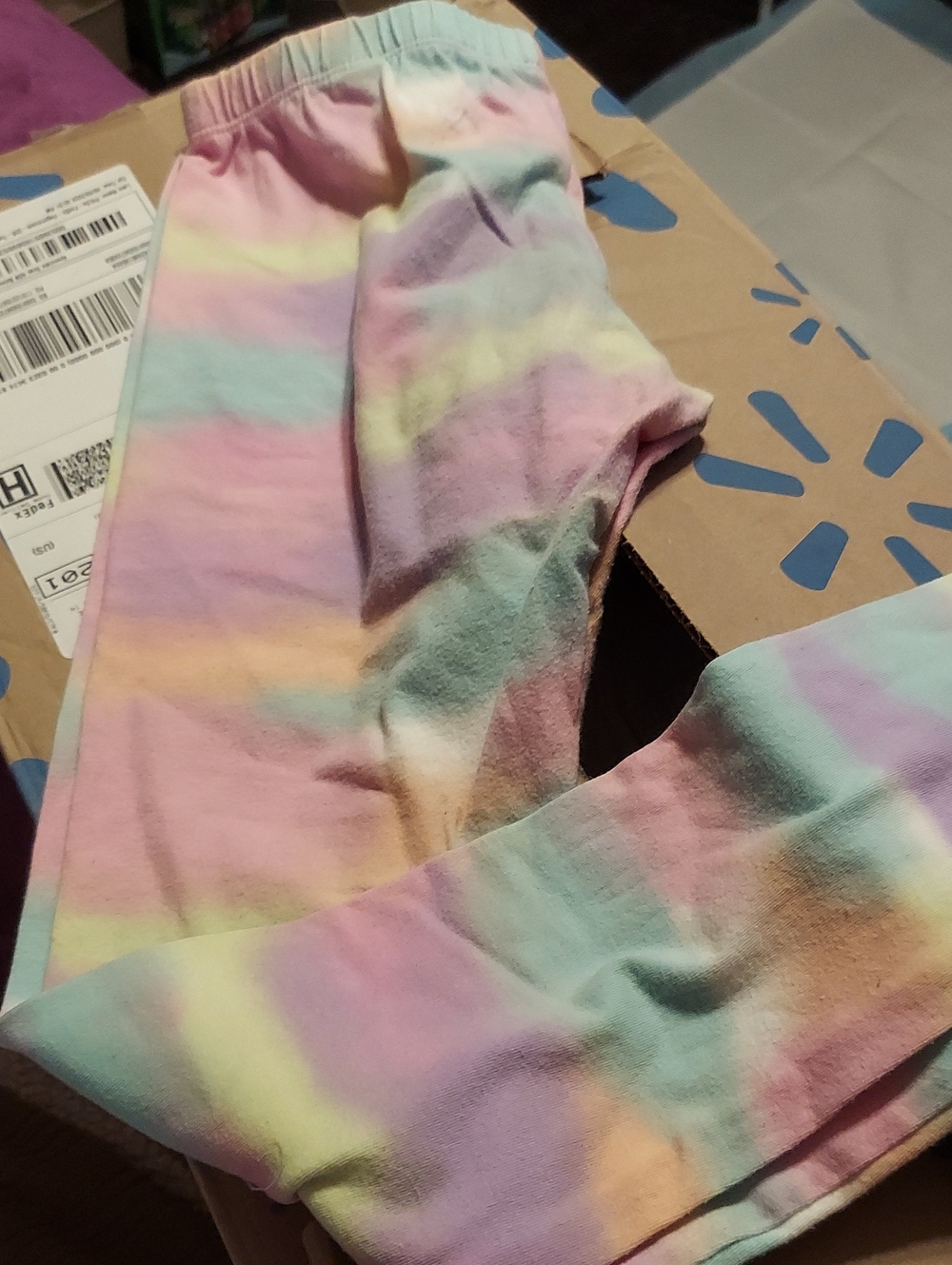 The Children's Place Pastel Tie-Dye Leggings in Pink, Lavender & Mint